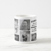 Funny Custom Grandpa Nickname Photo Collage Koffiemok (Center)
