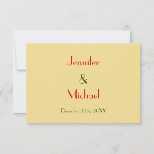 Funny Custom Holiday kerstbruiloft RSVP Uitnodigin (Achterkant)