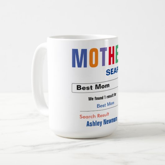 Funny Custom Meilleure Maman Mug cadeau (Devant gauche)