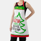 Funny Custom Name Baker's Kerstmis Schort (Insitu)