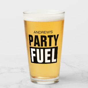 Funny custom name beer glass gift voor feestje glas
