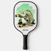 Funny custom name Drink Fish Pickleball Paddle (Achterkant)