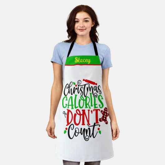 Funny Custom Name Personalized Baking Baker's Chef Schort (Gedragen)