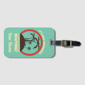 Funny Custom Name Travel Backpacker Bagagelabel (Voorkant (horizontaal))