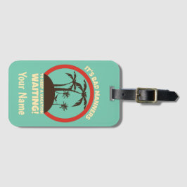 Funny Custom Name Travel Backpacker Bagagelabel