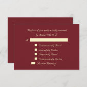Funny Custom Party Event RSVP Invitation Kaart (Voorkant / Achterkant)