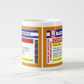 Funny Custom Personalized Prescription Coffee Big Extra Grote Mok (Voorkant)