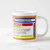 Funny Custom Personalized Prescription Coffee Big Extra Grote Mok (Rechts)