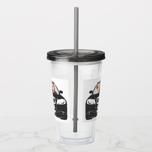 Funny Custom Photo Car Lijst Acryl Drinkbeker (Rechts)