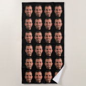 Funny Custom Photo Face Beach Towel, gepersonalise Strandlaken (Voorkant)