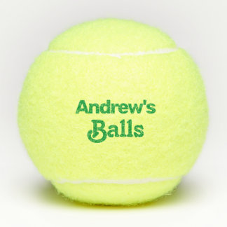 Funny Custom Printed Name Tennisballen