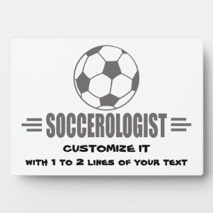 Funny Custom Soccer Fotoplaat