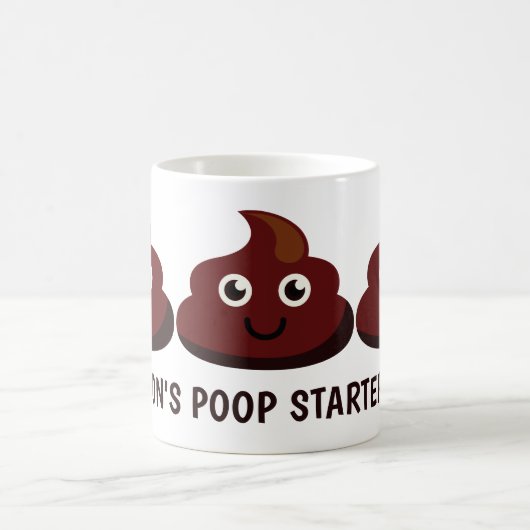 Funny Custom Text POOP mokken (Center)