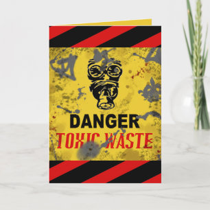 Funny Custom "Toxic Waste" Adult Birthday Kaart
