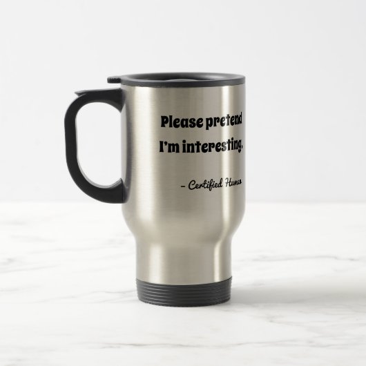 Funny Custom Travel Mug – Add Your Own Title Reisbeker (Links)