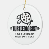 Funny Custom Turtle Keramisch Ornament (Links)