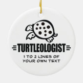Funny Custom Turtle Keramisch Ornament (Achterkant)