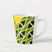 Funny Custom WAH GWAAN Jamaica Flag Latte Mok (Rechts)