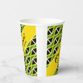 Funny Custom WAH GWAAN Jamaica Flag Papieren Bekers (Rechts)