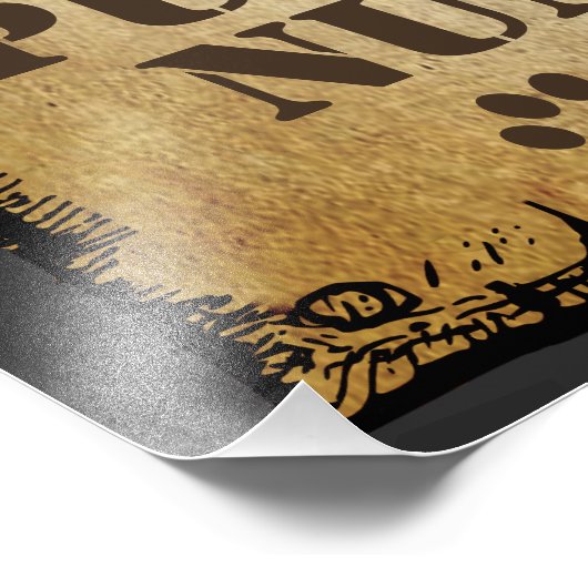 Funny custom want poster (Hoek)