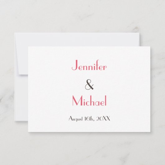 Funny Custom Wedding RSVP Reply Invitation Card (Dos)
