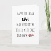 Funny Customisé Carte de voeux Anniversaire Pour A (Devant)