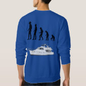 Funny Customizable Evolution & Boating Sweatshirt (Achterkant)