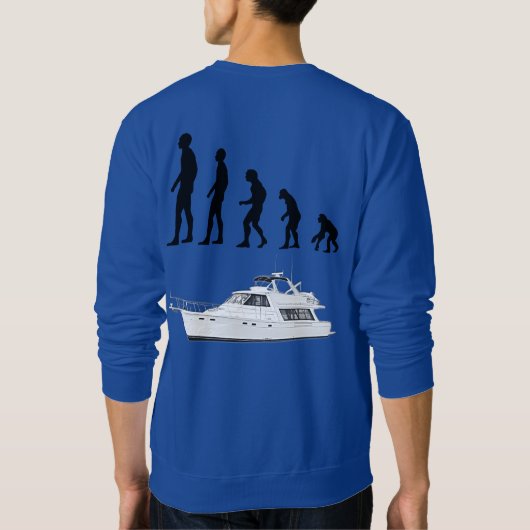 Funny Customizable Evolution & Boating Sweatshirt (Dos)