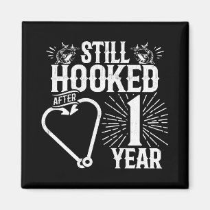 Funny Cute 1e Jubileum Couples getrouwd 1 jaar Magneet