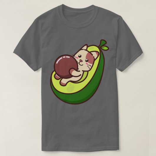 Funny Cute Avocado Cat T-shirt (Design voorkant)