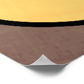 Funny Cute Cartoon Cat Portrait Poster (Hoek)