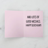 FUNNY CUTE CAT BIRTHDAY PANDA KAT GREETING KAART (Binnen)