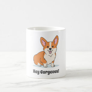 Funny Cute Corgi Puppy - Hé Cornap Koffiemok