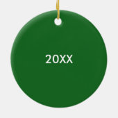 FUNNY CUTE DOG CIRCLE ORNAMENT (Achterkant)