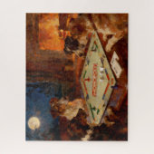 Funny Cute Dogs Playing A Board Game Legpuzzel (Verticaal)