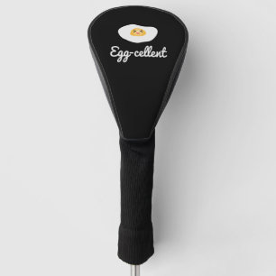 Funny Cute Eggcellent Humoureuze Food Pun Fun Golfheadcover