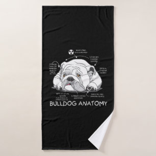 Funny Cute English Bulldog Anatomie de la biologie