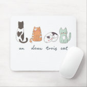 Funny Cute French Cat Muismat (Met muis)