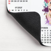 Funny Cute Frenchie Dog Calendar Muismat (Hoek)