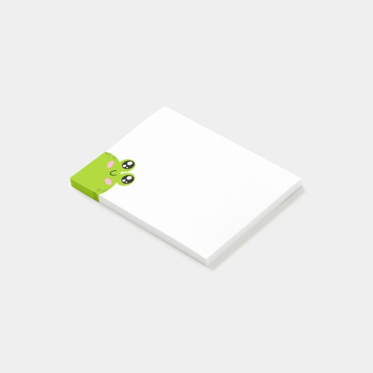 Funny Cute Frog Post-it® Notes (Schuin)