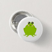 Funny Cute Frog Ronde Button 3,2 Cm (Voorkant /achterkant)