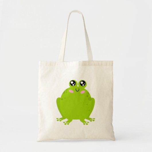 Funny Cute Frog Tote Bag (Voorkant)