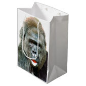 FUNNY CUTE GORILLA MEDIUM CADEAUZAKJE (Voorkant Gekanteld)