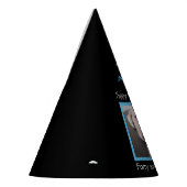 Funny Cute Grumpy White Dog 40th Birthday Black Feesthoedjes (Links)