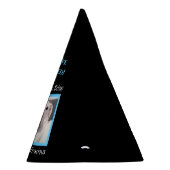 Funny Cute Grumpy White Dog 40th Birthday Black Feesthoedjes (Rechts)