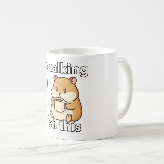 Funny cute Hamster Coffee Mug  (Devant droit)
