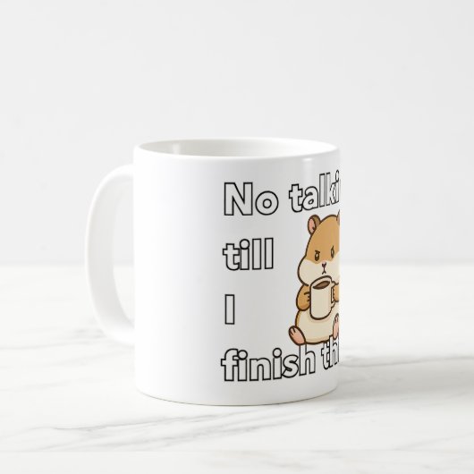 Funny cute Hamster Coffee Mug (Devant gauche)