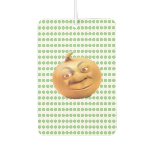 Funny Cute Happy Brown Onion Luchtverfrisser (Voorkant)