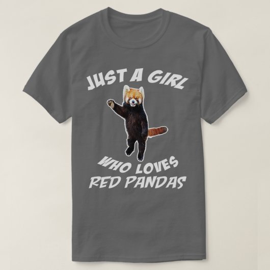 Funny Cute Just A Girl Who Loves Red Pandas T-shirt (Design voorkant)