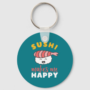 Funny Cute Kawaii Sushi Japans voedselplan Sleutelhanger